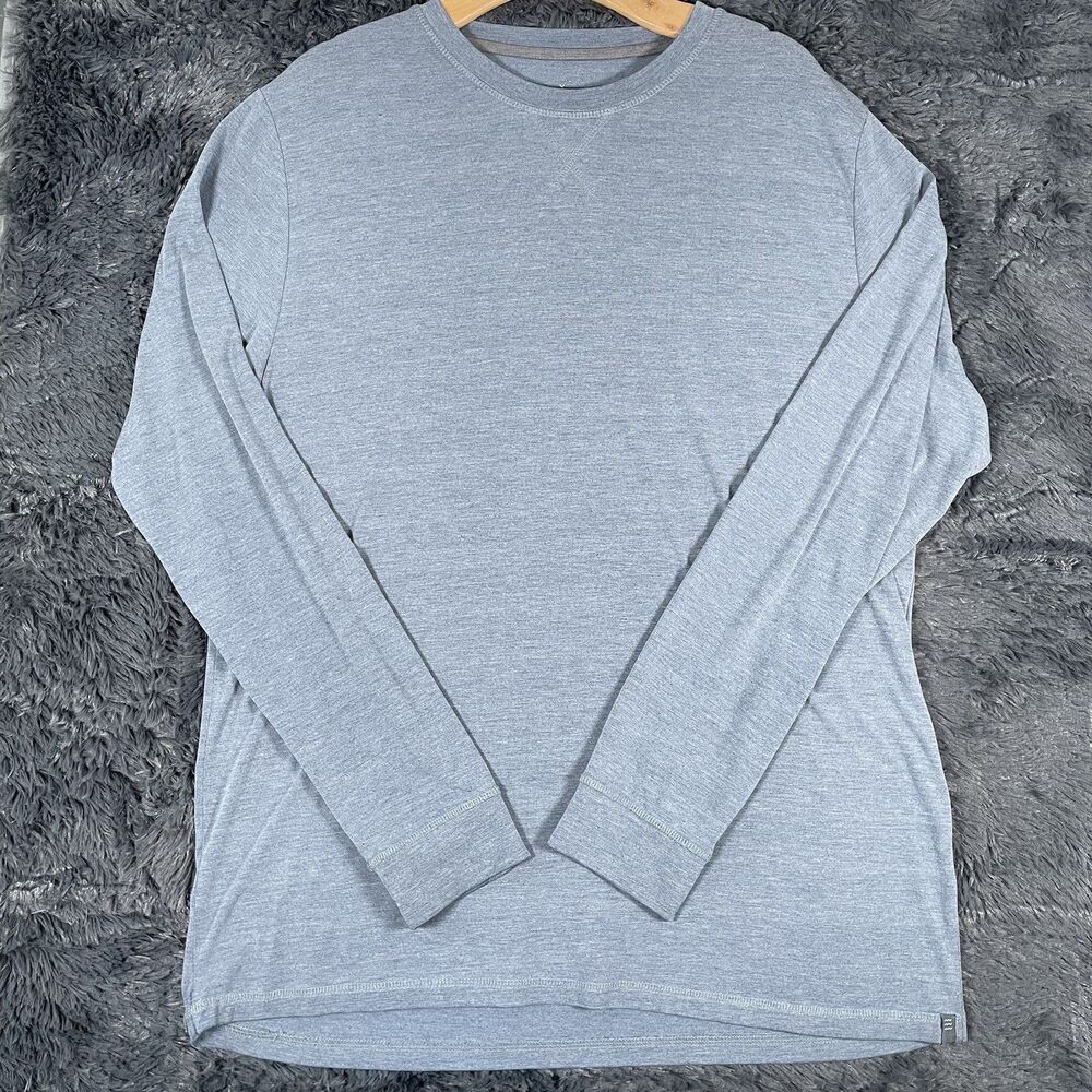 Free Fly Bamboo T-Shirt Men’s XL Long Sleeve Activewear Gray Stretch Fishing